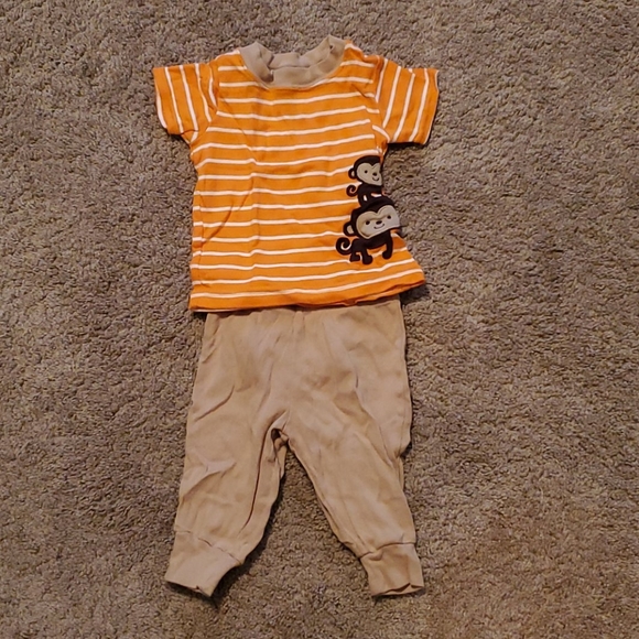 0-3m Monkey Set - Picture 1 of 3